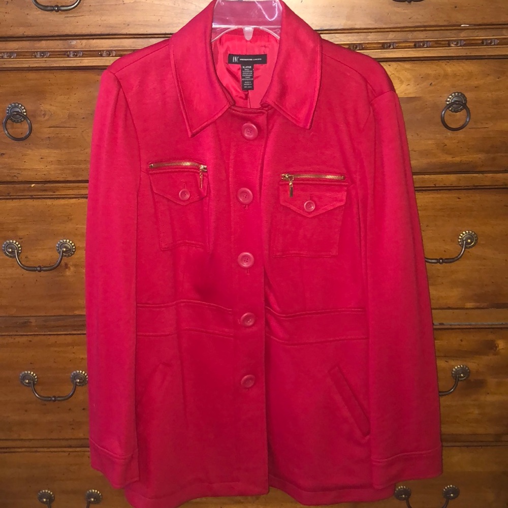INC Red Blazer Size XL NWT